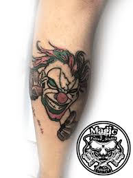 Joker Dovme Modeli Joker Bacak Dovmesi Renkli Bacak Dovmesi Buyuk Joker Dovmesi Renkli Joker 2020 Tattoo Studio Dovme Tattoo