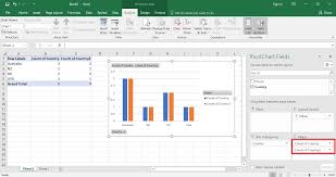 excel 2016 how to have pivot chart show only some columns