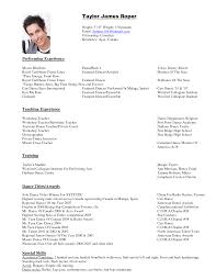 dance resume example best resume examples