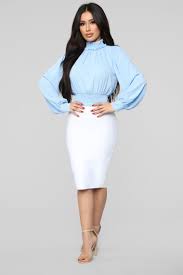 Can T Hold Me Back Blouse Light Blue Shirts Blouses Fashion Nova
