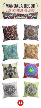 Mandala Pillows Cushions Pillows Throw Pillows Retro Home Decor