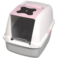 Catit Hooded Cat Litter Pan White Pink To View Further For This Item Visit The Image Link This Is An Affiliat Cat Litter Box Litter Box Covers Cat Litter