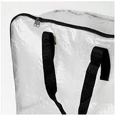 حقيبة تخزين كبيرة جدًا من شركة إيكيا ديمبا ، أكياس شفافة شديدة التحمل ، أكياس  تخزين لحماية الرطوبة من الفم عبوة من 3 ، 65.5 سم × 20.3 سم × 64.5 سم شفافة  : Amazon.ae: المنزل