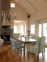 Constructed with acacia veneers and finished in a rich brown color, this set has lasting style that is perfect for. Dining Room Sarah Richardson Design Cottage Dining Rooms Dining Room Blue Home