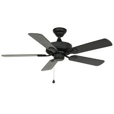 Shop Harbor Breeze 42 In Classic Matte Black Outdoor Ceiling Fan At Lowes Com Ceiling Fan Ceiling Fan Parts Flush Mount Ceiling Fan