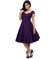 Stop Staring Mad Style Eggplant Cap Sleeve Swing Dress Retro Bridesmaid Dresses Sleeved Swing Dress Swing Dress