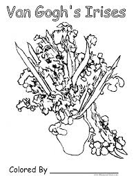 Coloring pages of van gogh's bedroom, cypresses, cottages, flowering garden, haystacks, mulberry tree, starry night, and sunflowers by artist marin mercer. 26 Best Ideas For Coloring Van Gogh Coloring Pages For Kids