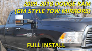 Need mpg information on the 2018 ram 1500? Full Tow Mirror Install 2009 2018 Dodge Ram 2015 Style Gm Tow Mirrors Boost Auto Parts Youtube