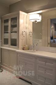They free up valuable floor space (essential during that morning rush), keep essentials nice and tidy. 93 Bathroom Cabinet Glass Ideas In 2021 Cabinet Glass Cabinet Bathroom