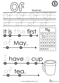 Beginning Reading 5 Of English Unite Sight Words Kindergarten Kindergarten Worksheets Sight Words Phonics Reading