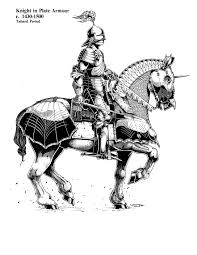 Long Armadura Completa Y Barda De Caballo Tipo 1430 1500 Reconstruccion Historical Art Art Medieval Armor