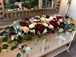 Burgundy Blush Sweetheart Table Flowers Burgundy Peony Bridal Table Runner Boho Peony Sweetheart Table Flowers Wedding Ceremony Archway Sweetheart Table Flowers Wedding Table Flowers Bridal Table Runners