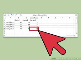 how to make a bar chart in word with pictures wikihow