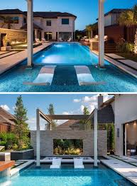 The stahl® firepit is the ideal size for a backyard or patio, adding warmth and ambiance to any outdoor living space. A Sunken Lounge A Cantilevered Deck And A Spa With A Fireplace Help Give This Pool A Luxurious Resort Like Feeling Milan Metropolitan City Of Milan Italy