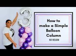 How To Make A Spiral Balloon Column With No Helium How To Make Simple Balloon Decoratio Simple Balloon Decoration Balloon Columns Helium Balloons Decoration