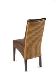Chaise en loom avec chassis en acajou. Chaise En Loom Et Cuir Synthetique Brin D Ouest