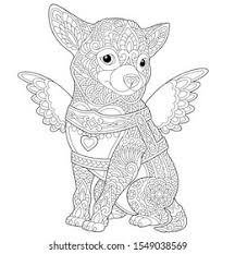 Horse coloring pages dog coloring page colouring pages adult coloring pages coloring books chiwawa cute chihuahua to color colorful drawings. Coloring Page Coloring Picture Chihuahua Dog Stock Vector Royalty Free 1549038569