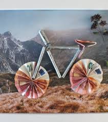 Fahrrad Mit Geldrader Geldgeschenk Fahrrad Basteln Geschenke Verpacken Geburtstag Kinder Geschenke