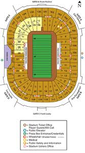 Sample Notre Dame Ticket Page