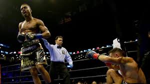 Errol Spence Jr stopped Chris Algieri in five rounds