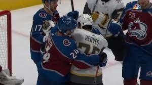 Graves was down for quite a while, hurt. Ryan Reaves Cross Checks Philipp Grubauer And Goes After Ryan Graves Youtube
