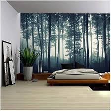 Bring the outdoors inside your home with some cool forest wall murals. Wall26 Landscape Mural Of A Misty Forest Wall Mural Removable Sticker Home Decor 100x144 Inches Amazon Com