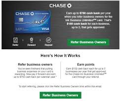 Don't prefer to showcase or reveal your real financial details? Earn 150 For Each Referral To Chase Ink Business Unlimited Card