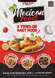 Restaurant Food Menu Free Psd Flyer Template Free Psd Flyer Food Menu Food Food Menu Design