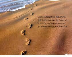 Footprints Love Quotes Quotesgram