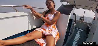 Thai escort girl is having sex with a wealthy white man on his yacht @  BabesTube.com