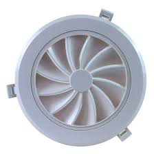 Round Grille Only With No Damper Perfect As A Ceiling Diffuser Features Adjustable Airflow Direction Durable Pla Ceiling Diffuser Duct Work Diffuser