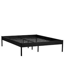 Entdecke traumhaft große 180 x 200 cm doppelbetten in wunderschönen designs, unterschiedlichen materialien und zu günstigen preisen exklusiv wie groß sollte mein schlafzimmer für ein 180 x 200 cm bett sein? Schwarzes Stahl Bettgestell Ohne Kopfteil In 160x200 180x200 Haruto