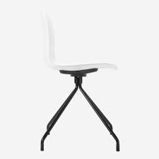 Its metal frame gives a sturdy foundation, while the chrome leg finish adds to the luster of the piece. Eva White Chair In Polypropylene And Lacquered Steel Legs Habitat