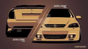 Opel Astra G Front And Back By Erithdorpl Deviantart Com On Deviantart Opel Opel Corsa Automotive Artwork