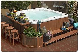 5 Ways To Improve Your Spa Or Hot Tub Appeal Hottubworks Blog Hot Tub Backyard Hot Tub Surround Hot Tub Deck