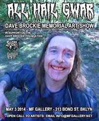 All Hail GWAR!" Dave Brockie Memorial Art Show To Open At MF Gallery 5/3/14 