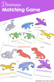 Sea life colour by number: Dinosaur Matching Game For Toddlers Simple Fun For Kids