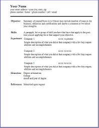 11 perfect libreoffice simple resume template for every job. A Simple Resume Template Extensions