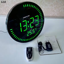 We take pride in providing excellent customer service and high quality products resulting in. 3d Creative Circular Large Led Digital Wall Clock Modern Design Home Decor Decoration Big Decorative Round Desk Watch Red Green Wall Clocks Aliexpress
