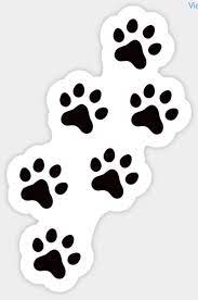 Black And White Animal Track Paw Print Sticker Ideal For Dog Or Cat Lovers Animal Pet Graffiti Alfabesi Cikartma Stickers