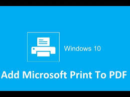Add Microsoft Print To Pdf Windows 10 Howtosolveit Youtube