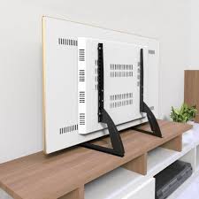 Desk mounts page featuring desk connecting mounts for televisions or computer monitors of various sizes. Universal Replacement Bracket Tv Stand Tabletop Tv Base Stand Mount F 26 65 Tvs Ebay