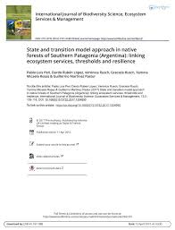 State and transition model approach in native forests of Southern Patagonia  (Argentina): linking ecosystem services, thresholds and resilience