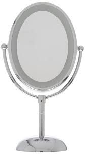 Amazon Com Conair Reflections Led Lighted Collection Mirror Polished Chrome Finish Personal Makeup Mirrors Beaut Mirror Venetian Mirrors Polished Chrome