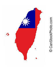 It operates just as any other country in the world does. Taiwan Map Flag Shape Shape 3d Of Taiwan Map With Taiwanese Flag Illustration Isolated On White Background Canstock