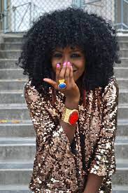 Style Pantry Rose Gold Sequin Blouse Drop Crotch Pants Natural Hair Styles Natural Afro Hairstyles Curly Hair Styles