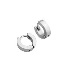 گوشواره حلقه‌ای نقره‌ای