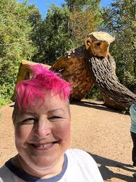 Visiting Benny the Dambo troll in Michigan