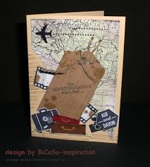 Geburtstagskarte Gute Reise Birthday Cards Have A Good Trip Bon Voyage With Stampin Up Gutschein Basteln Reise Geburtstagskarte Gutscheine Verschenken