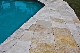 The size of travertine pool coping that you choose should depend on the shape of your pool. Ivory Travertine Pavers Pool Coping Mediterranean Pool Other By Stone Mart Houzz